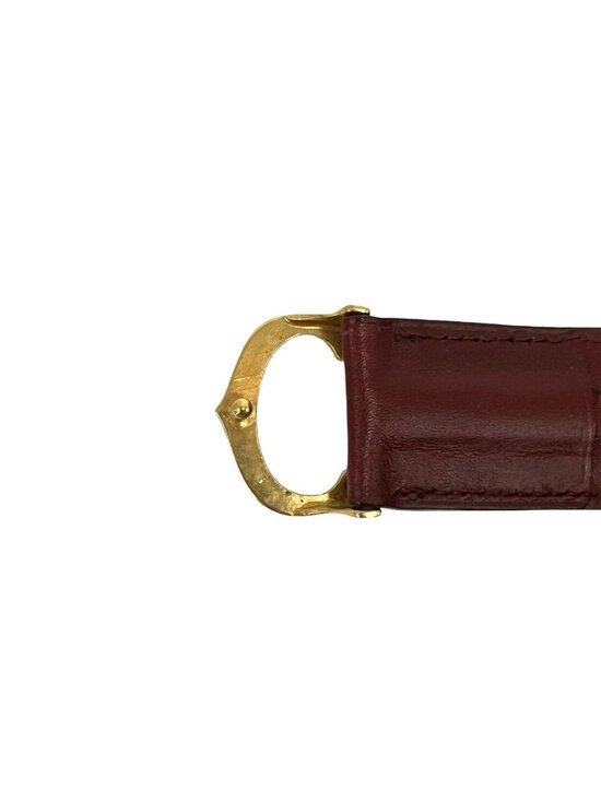 Cartier Must Line Leather Belt Wine Red Bordeaux main image 5